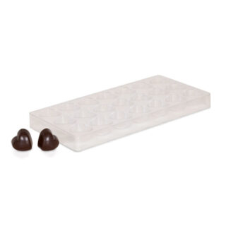 Chokoladeform i klar plast – hjerter