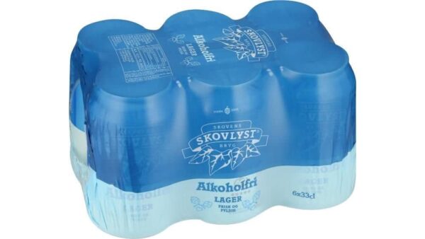 Lager alkoholfri 0,5 % 6-pak, Skovlyst 1,98 l og 0,5% vol