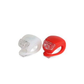 LED-cykellygter i silikone | Triathlon 2 LED – Inkl. batterier