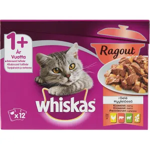 Whiskas® Klassisk ragout i gelé 12 stk. 1.020,00 g