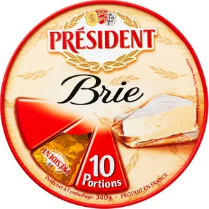 PRESIDENT BRIE I 10 PORTIONER 340 g