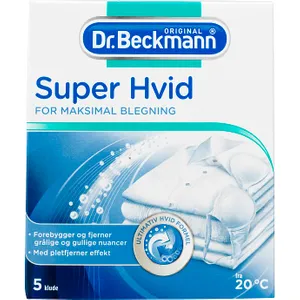 Dr. Beckmann Super hvid tekstil 5,00 stk
