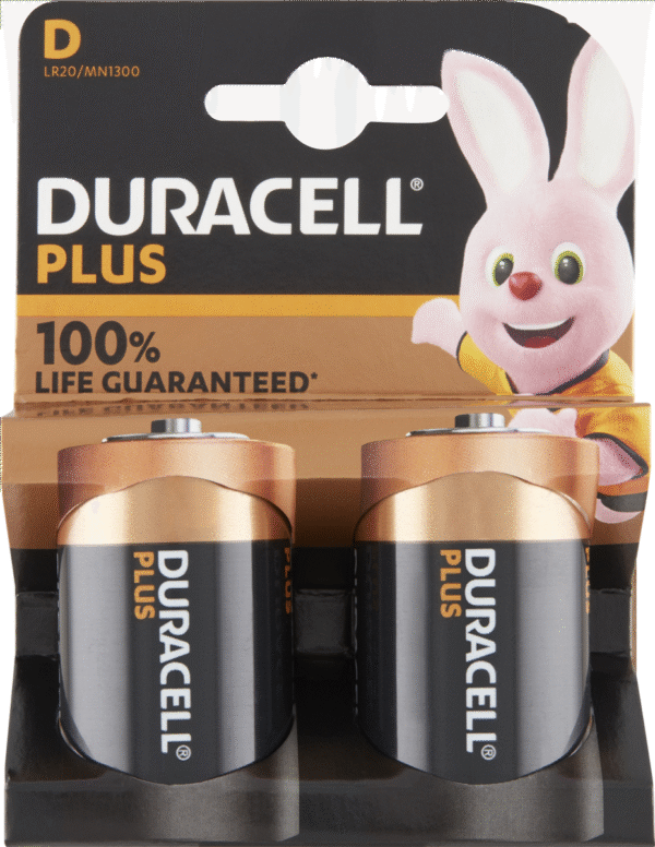 DURACELL PLUS POWER D 2 ST / USA