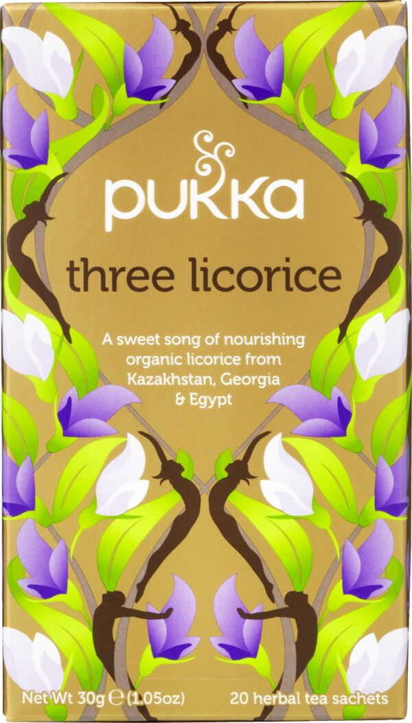PUKKA THREE LICORICE ØKO 20 BR