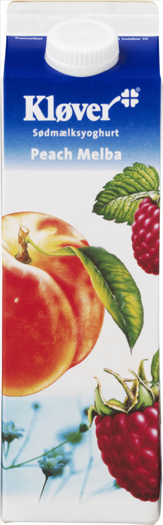 Kløver Yoghurt Peach Melba 1L