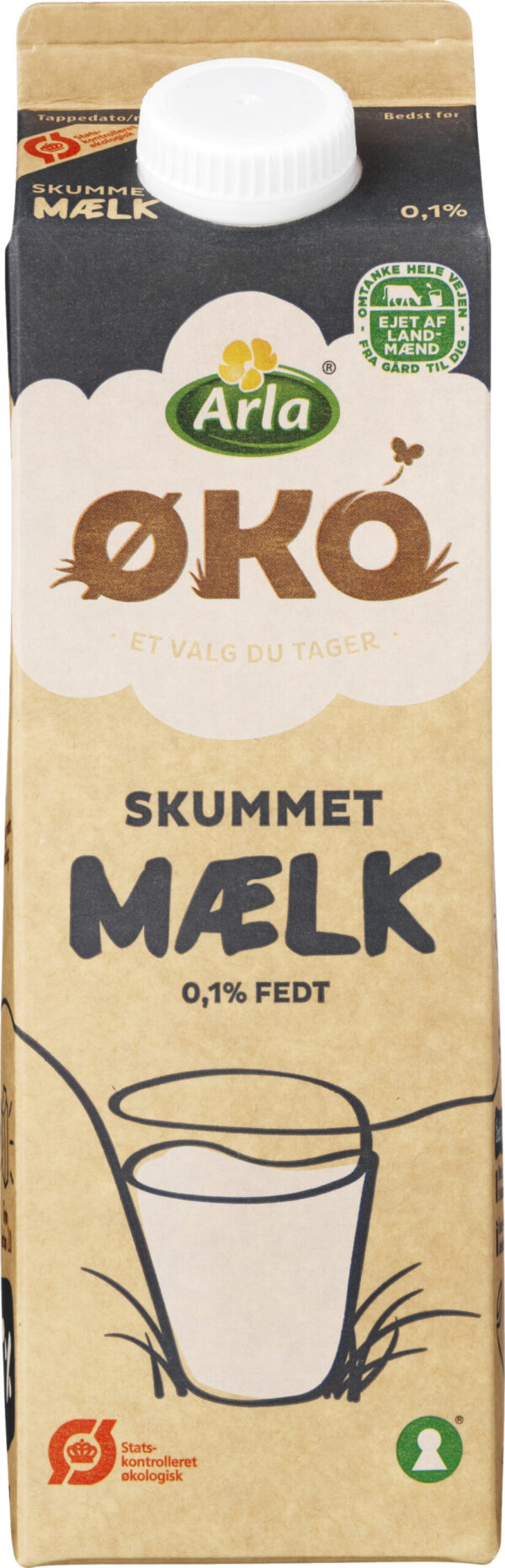 Arla Øko. Skummetmælk