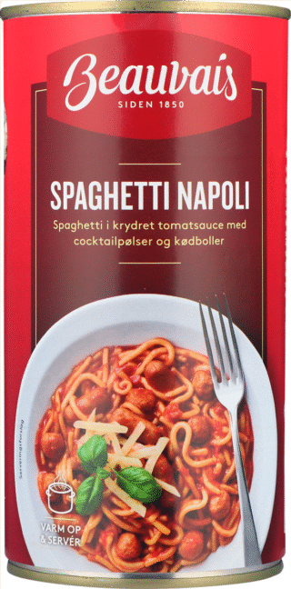 Beauvais Spaghetti Napoli 560 g / Danmark