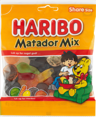 HARIBO MATADOR MIX 120 GR / Danmark