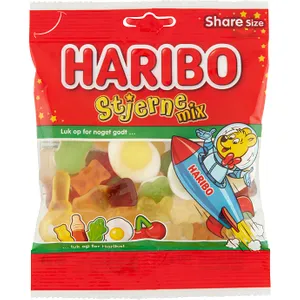 HARIBO STJERNE MIX 120 GR / Danmark