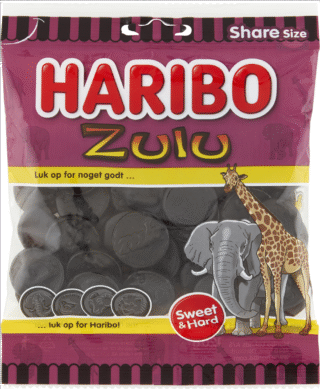 HARIBO ZULU 120 GR / Danmark