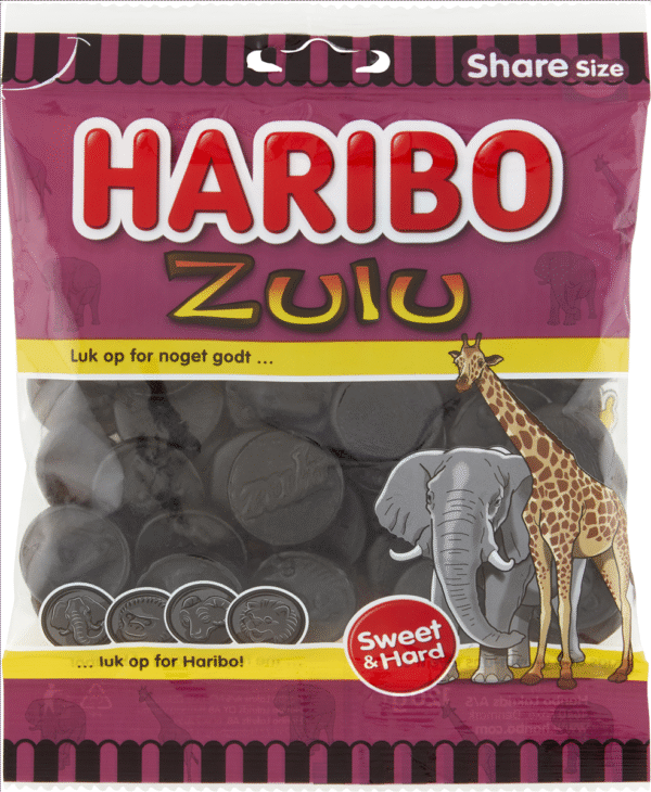 HARIBO ZULU 120 GR / Danmark