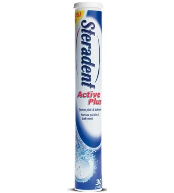 STERADENT ACTIVE PLUS TABS Tandprotese Pleje