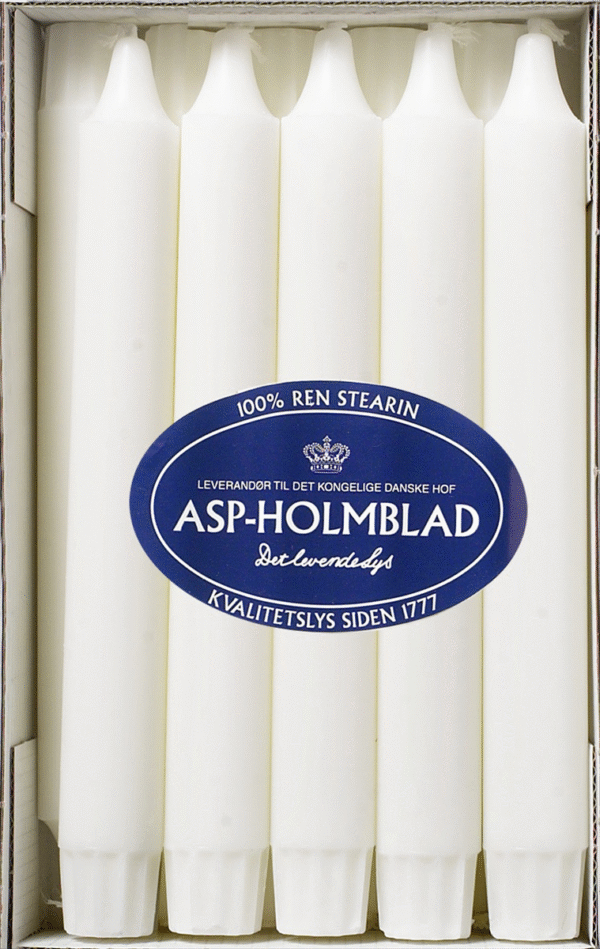 ASP KRONELYS 2,3X19CM HVID 20 ST / Sverige