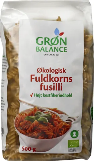 Fuldkorns Fusilli Øko  500 g