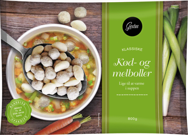 GESTUS KØD- OG MELBOLLER 800 GR / Danmark