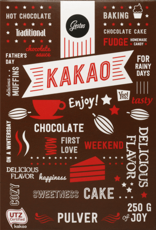 Kakaopulver, Gestus 250 g