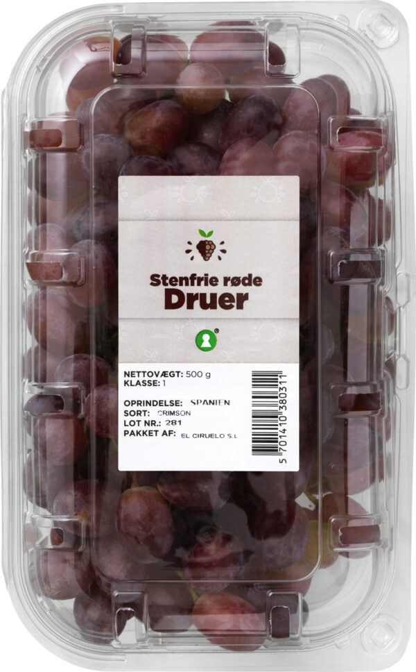 DRUER RØD STENFRI GESTUS 500 G