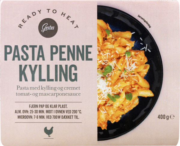 GESTUS PASTA PENNE KYLLING 400 GR / Belgien