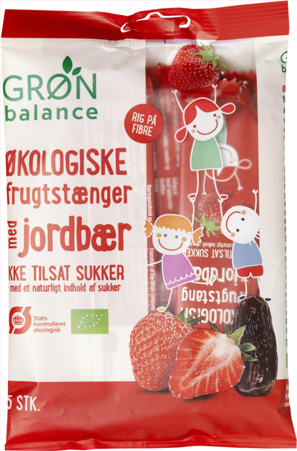 GB FRUGTSTANG JORDBÆR ØKO 100 GR / Danmark