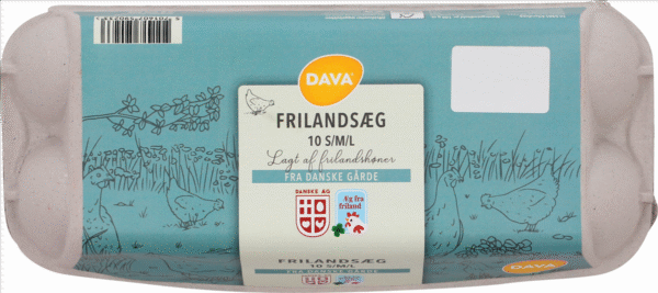 DAVA FRILANDSÆG S/M/L 10 ST / Danmark