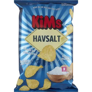 KIMS BØLGECHIPS M/HAVSALT 170 GR / Danmark