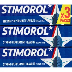 Stimorol Tyggegummi Stærk Peppermynte 3-pak
