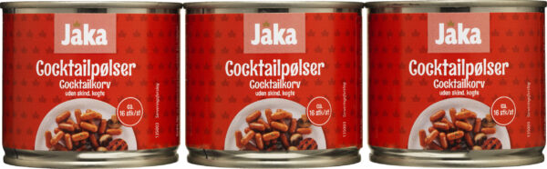JAKA COCKTAILPØLSER 3 PK. 3X113G