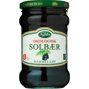 Fynbo Øko. solbærmarmelade 340g
