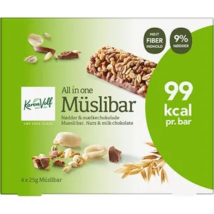 K.v. Muslibars Mælk 4 Pk 100g