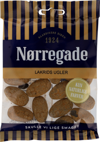 NØRREGADE LAKRIDS UGLER 115 GR / Danmark