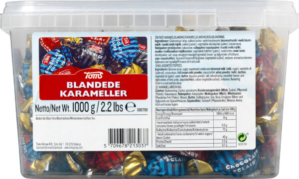 Toms Blandede Karameller 1kg