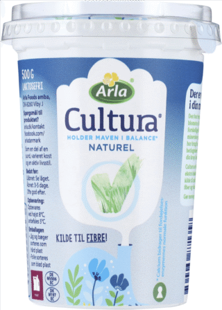 CULTURA YOGHURT NATUREL 500 GR / Danmark