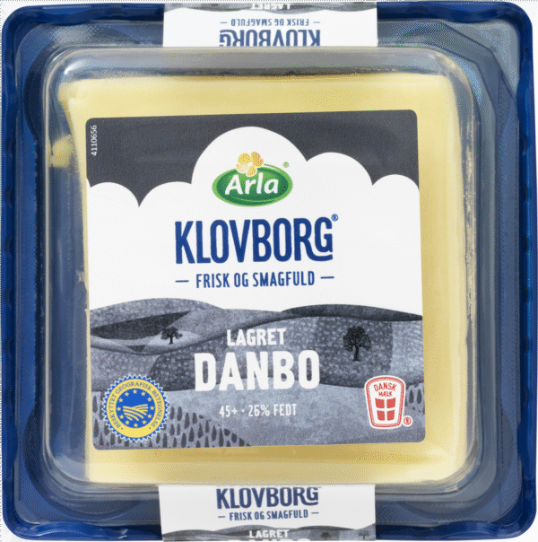 KLOVBORG SKIVEOST L 45+ 200 GR / Danmark