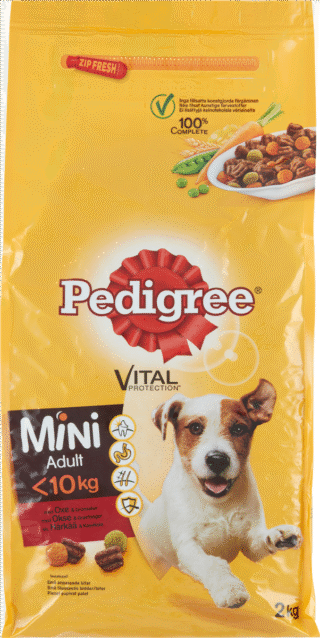 PEDIGRE ADULT MINI OKSEKØD 2 KG / Polen