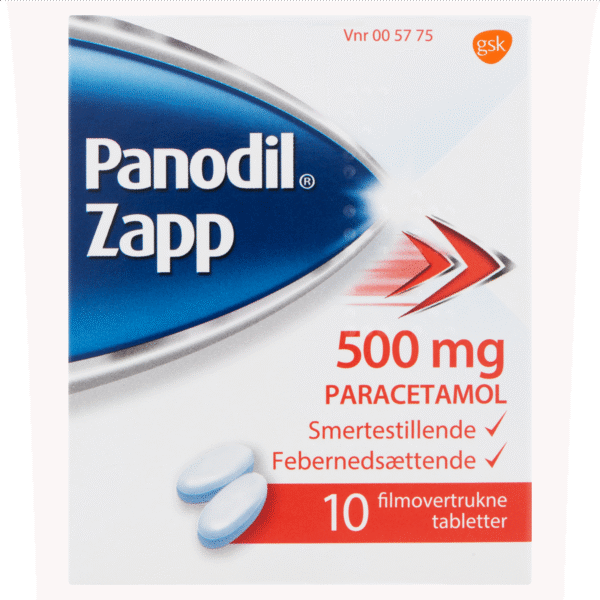 Panodil Zapp 500 MG, 10 STK TABL. 10 _ / Danmark