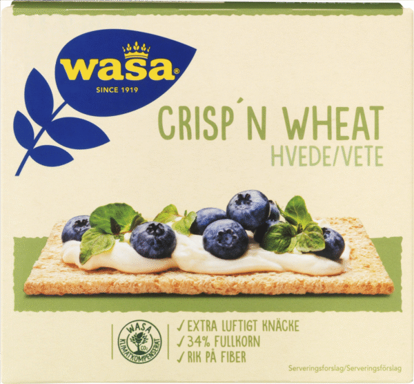 Wasa Knækbrød Crisp'N Wheat 110 g / Sverige