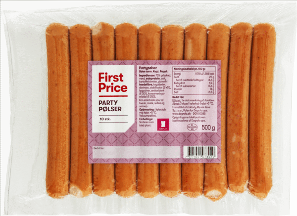 FP PARTYPØLSER 500 G