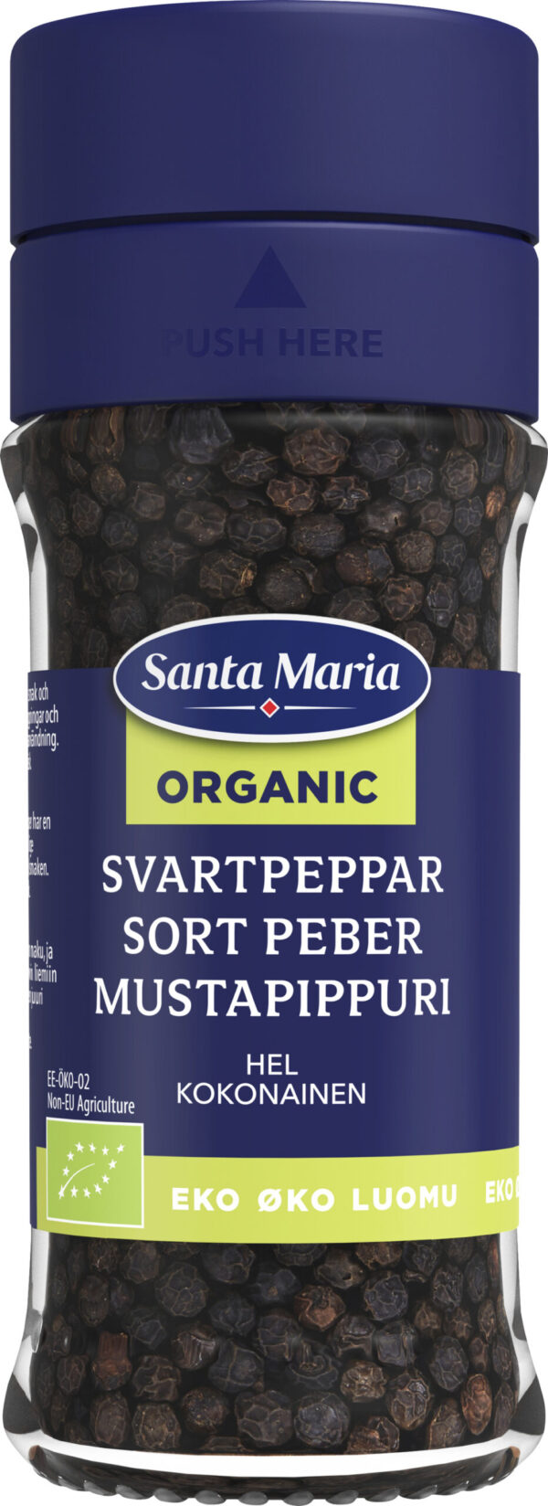 Santa Maria Sort PEBER, HEL ØKO