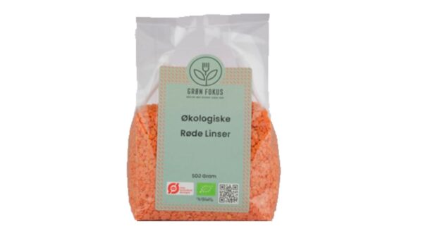 Røde linser øko. Grøn Fokus 500 g