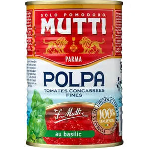 MUTTI POLPA HK TOMAT MBASILIKUM 400g