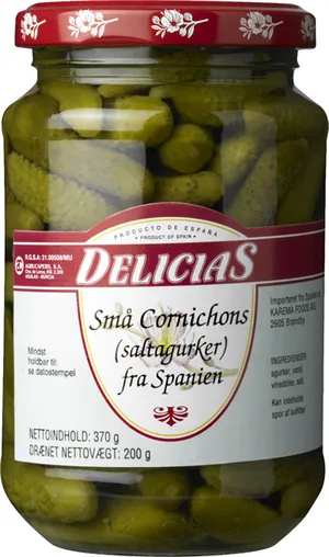 DELICIAS CORNICHONS SMÅ 200,00 gr
