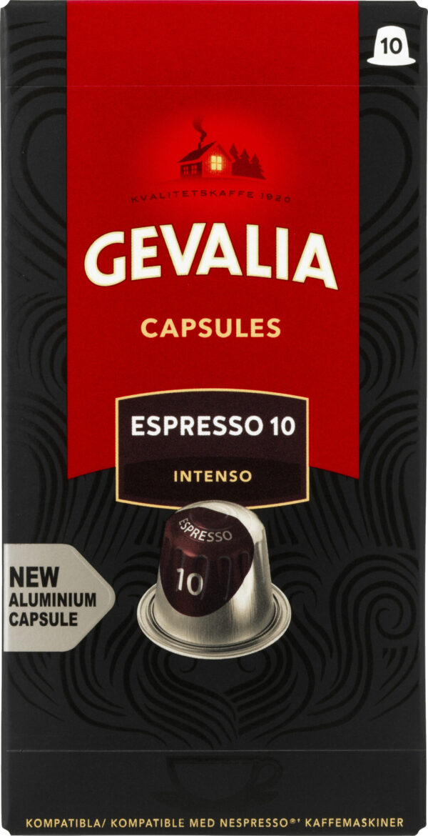 Gevalia Espresso 10 intenso kapsler 10 stk.