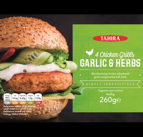 Tahira kyllingeburger GARLIC&HERBS 260g