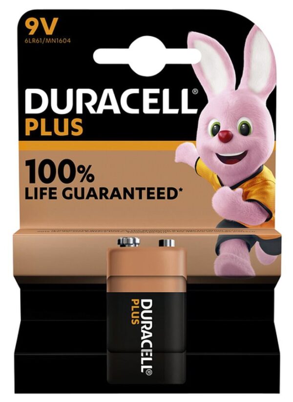 Duracell Plus 9V batteri