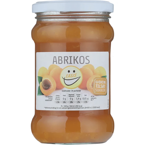 EASIS MARMELADE ABRIKOS 285 G/Danmark