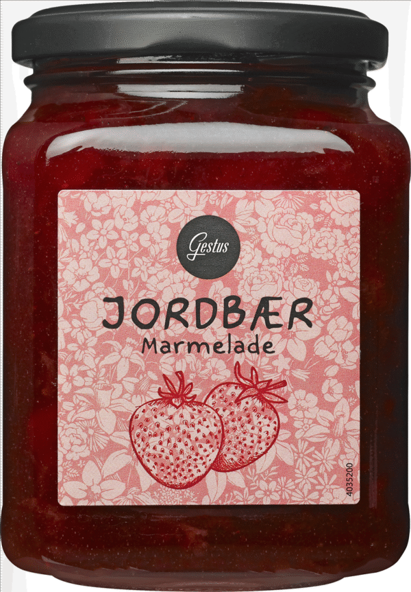 GESTUS JORDBÆRMARMELADE 400 GR / Danmark