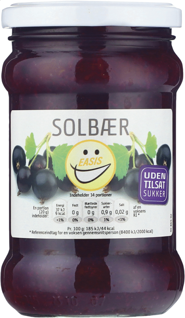 EASIS MARMELADE SOLBÆR 285 GR / Danmark