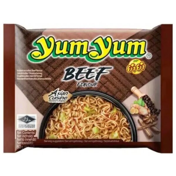 Instantnudler m. oksesmag, Yum Yum 60 g
