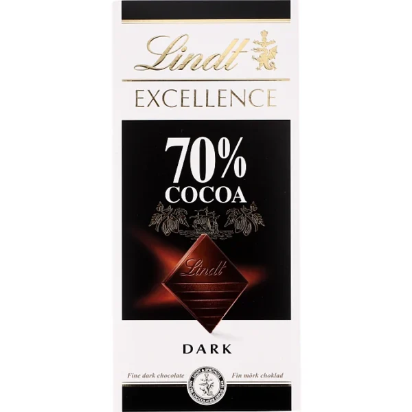 Lindt Excellence Excellence mørk chokoladeplade 70% 100,00 g