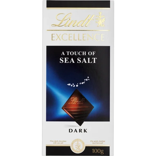 Lindt Excellence chokoladeplade m. salt 100,00 g
